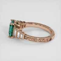 2.20 Ct. Bi Color / Parti Sapphire Ring, 14K Rose Gold 4