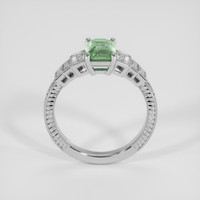 1.53 Ct. Bluish Green Sapphire Ring, Silver 3