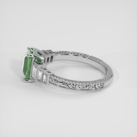 1.53 Ct. Bluish Green Sapphire Ring, Silver 4