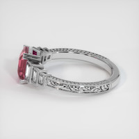 2.38 Ct. Pink Sapphire Ring, 10K White Gold 4