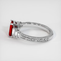 1.04 Ct. Ruby Ring, 14K White Gold 4