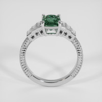1.59 Ct. Bluish Green Sapphire Ring, 14K White Gold 3