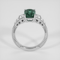 2.52 Ct. Greenish Blue Sapphire Ring, 14K White Gold 3