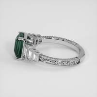 2.52 Ct. Greenish Blue Sapphire Ring, 14K White Gold 4