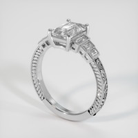 1.57 Ct. White Sapphire Ring, 14K White Gold 2