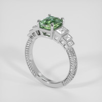 2.25 Ct. Bi Color Sapphire Ring, 14K White Gold 2