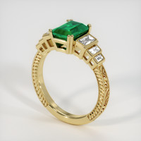 1.35 Ct. Emerald Ring, 18K White Gold 2