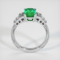 1.43 Ct. Emerald Ring, 18K White Gold 3
