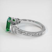 1.43 Ct. Emerald Ring, 18K White Gold 4
