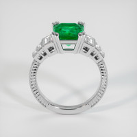2.10 Ct. Emerald Ring, 18K White Gold 3