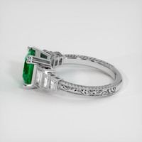 2.10 Ct. Emerald Ring, 18K White Gold 4