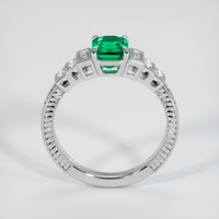 1.04 Ct. Emerald Ring, 18K White Gold 3