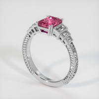 2.38 Ct. Sapphire Ring, 18K White Gold 2