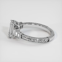 1.57 Ct. White Sapphire Ring, 18K White Gold 4