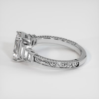 1.64 Ct. Blue Sapphire Ring, 18K White Gold 4