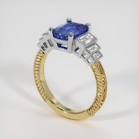 1.76 Ct. Gemstone Ring, 14K White & Yellow 2