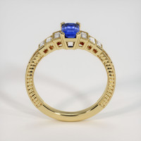 0.84 Ct. Blue Sapphire Ring, 10K Yellow Gold 3