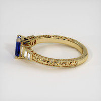 0.84 Ct. Blue Sapphire Ring, 10K Yellow Gold 4