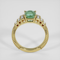 2.28 Ct. Bluish Green Sapphire Ring, 10K Yellow Gold 3