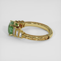 2.28 Ct. Bluish Green Sapphire Ring, 10K Yellow Gold 4