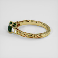 1.78 Ct. Bluish Green Sapphire Ring, 10K Yellow Gold 4