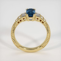 1.36 Ct. Bluish Green Sapphire Ring, 10K Yellow Gold 3