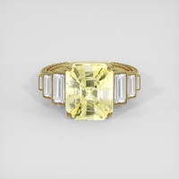 7.72 Ct. Yellow Sapphire Ring, 10K Yellow Gold 1