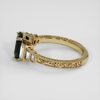 2.44 Ct. Bluish Green Sapphire Ring, 14K Yellow Gold 4