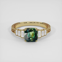 1.62 Ct. Bi Color Sapphire Ring, 14K Yellow Gold 1