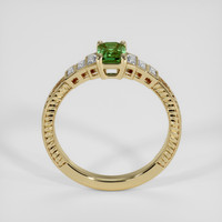 0.92 Ct. Bluish Green Sapphire Ring, 14K Yellow Gold 3