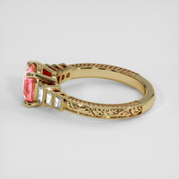 2.01 Ct. Padparadscha Sapphire Ring, 14K Yellow Gold 4