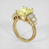 7.72 Ct. Yellow Sapphire Ring, 14K Yellow Gold 2