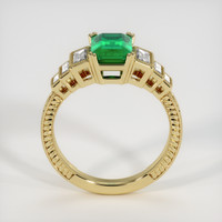 1.35 Ct. Emerald Ring, 18K Yellow Gold 3