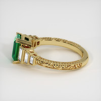 1.35 Ct. Emerald Ring, 18K Yellow Gold 4