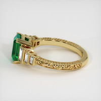 1.43 Ct. Emerald Ring, 18K Yellow Gold 4