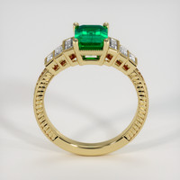 1.24 Ct. Emerald Ring, 18K Yellow Gold 3