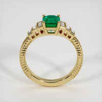 1.04 Ct. Emerald Ring, 18K Yellow Gold 3