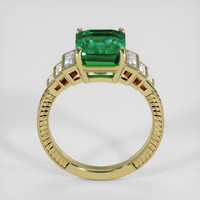 3.59 Ct. Emerald Ring, 18K Yellow Gold 3