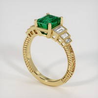 1.74 Ct. Emerald Ring, 18K Yellow Gold 2
