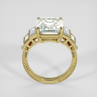 5.09 Ct. Rainbow Moonstone Ring, 18K Yellow Gold 3
