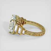5.09 Ct. Rainbow Moonstone Ring, 18K Yellow Gold 4