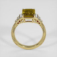 4.05 Ct. Brown Tourmaline Ring, 18K Yellow Gold 3