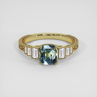 3.02 Ct. Bi Color Sapphire Ring, 18K Yellow Gold 1