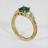 3.02 Ct. Bi Color Sapphire Ring, 18K Yellow Gold 2