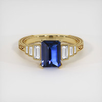 2.16 Ct. Sapphire Ring, 18K Yellow Gold 1