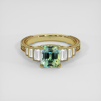2.25 Ct. Bi Color / Parti Sapphire Ring, 18K Yellow Gold 1