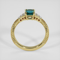 1.78 Ct. Bluish Green Sapphire Ring, 18K Yellow Gold 3