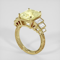 7.72 Ct. Yellow Sapphire Ring, 18K Yellow Gold 2