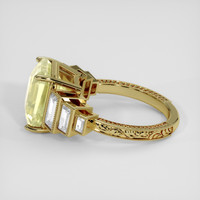 7.72 Ct. Yellow Sapphire Ring, 18K Yellow Gold 4