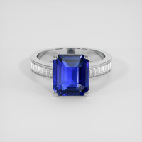 5.06 Ct. Blue Sapphire Ring, Platinum 950 1